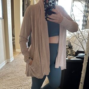 Women's Athleta dusty Pink heather wrap pranayama Sweater xl NWOT